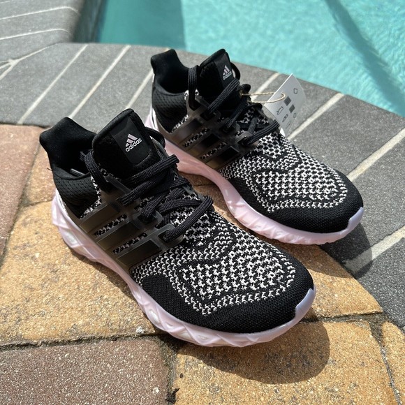 KID'S adidas UltraBoost Web DNA Black Clear Pink GZ4002 - Picture 8 of 11